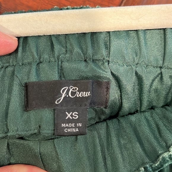 J. Crew Pull-On Velvet Skirt Dark Green XS - Picture 5 of 5